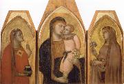 Ambrogio Lorenzetti Madonna and Child with Saints oil painting on canvas